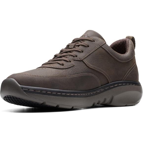 NWT Clarks Men's Clarkspro Lace Dark Brown Tumbled Leather 8.5 Medium
